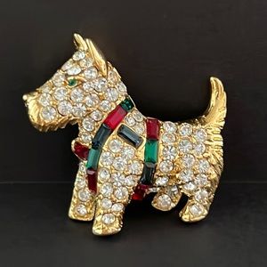 Kenneth Jay Lane Scottie Dog Brooch